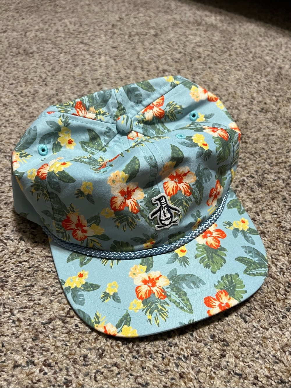 Original penguin print rope cap